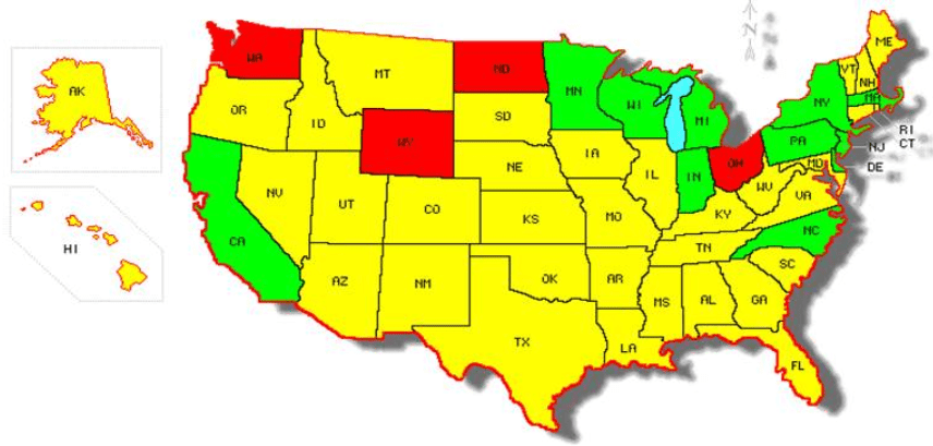 Work Comp Map